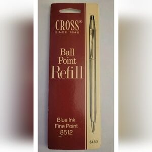 Brand New Vintage Cross Ball Point Pen Refill Blue Ink Fine Point #8512 USA